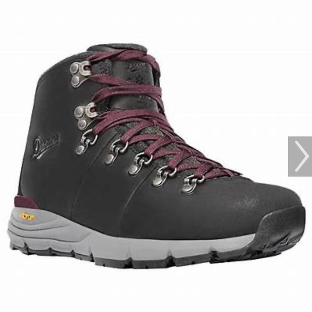 Danner Black & Burgundy Women's Winter Boots